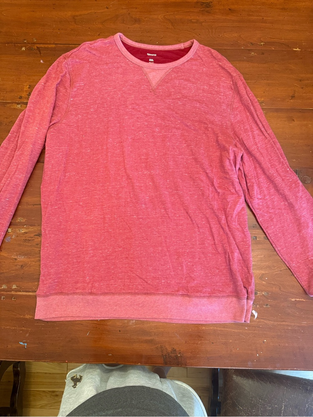Heathered Red Crewneck Sweatshirt